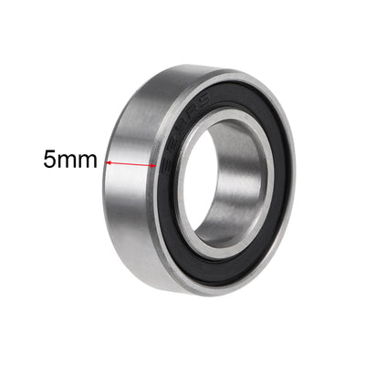 Harfington Deep Groove Ball Bearings Metric Double Sealed Chrome Steel Rollers Z2