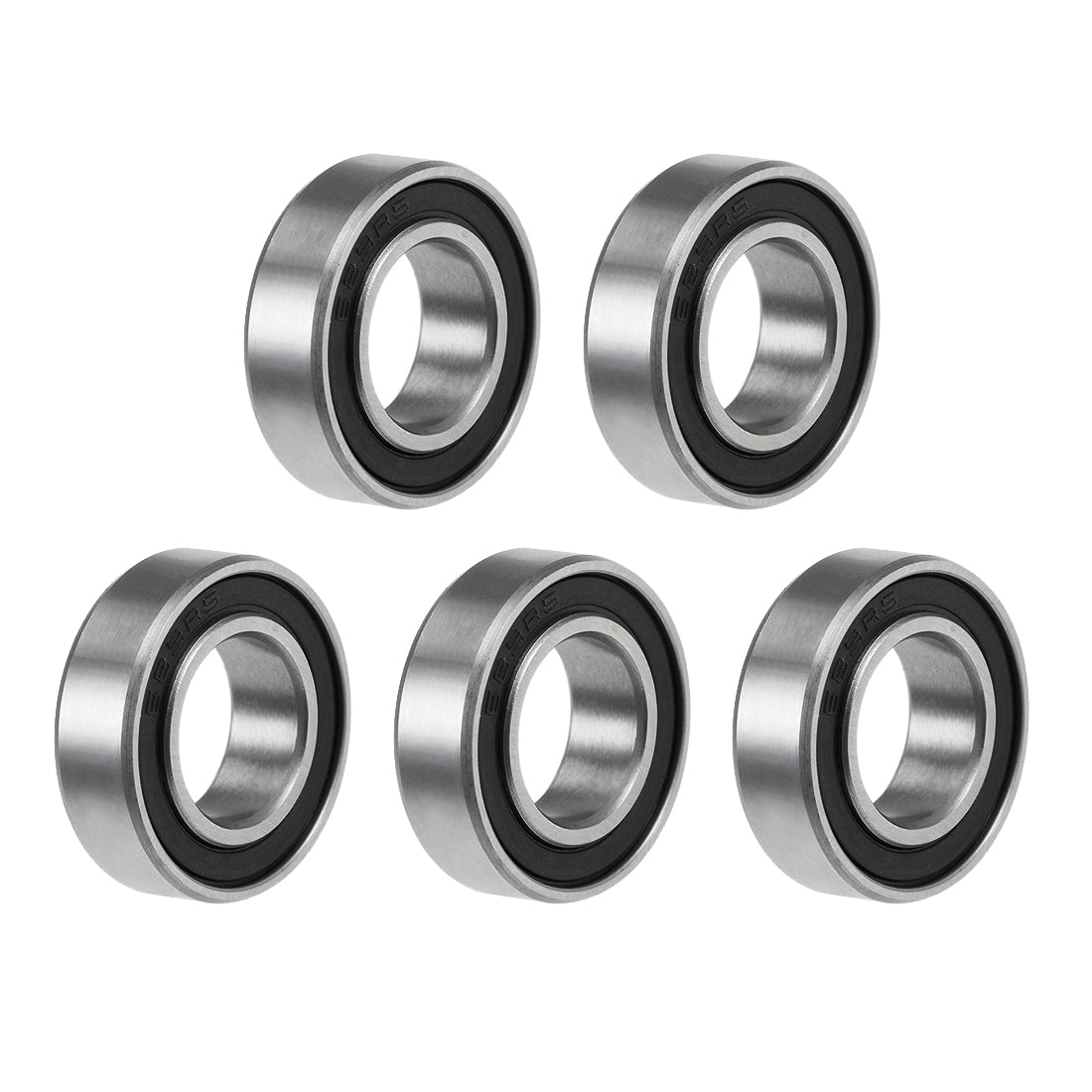 Harfington Deep Groove Ball Bearings Metric Double Sealed Chrome Steel Rollers Z2