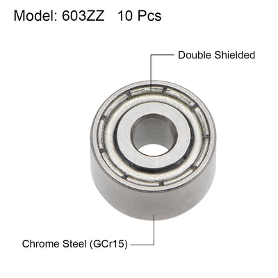 Harfington Deep Groove Ball Bearings Z2 Double Shield Chrome Steel