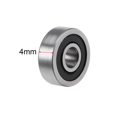 Harfington Uxcell Deep Groove Ball Bearings Z2 Double Sealed Chrome Steel Roller