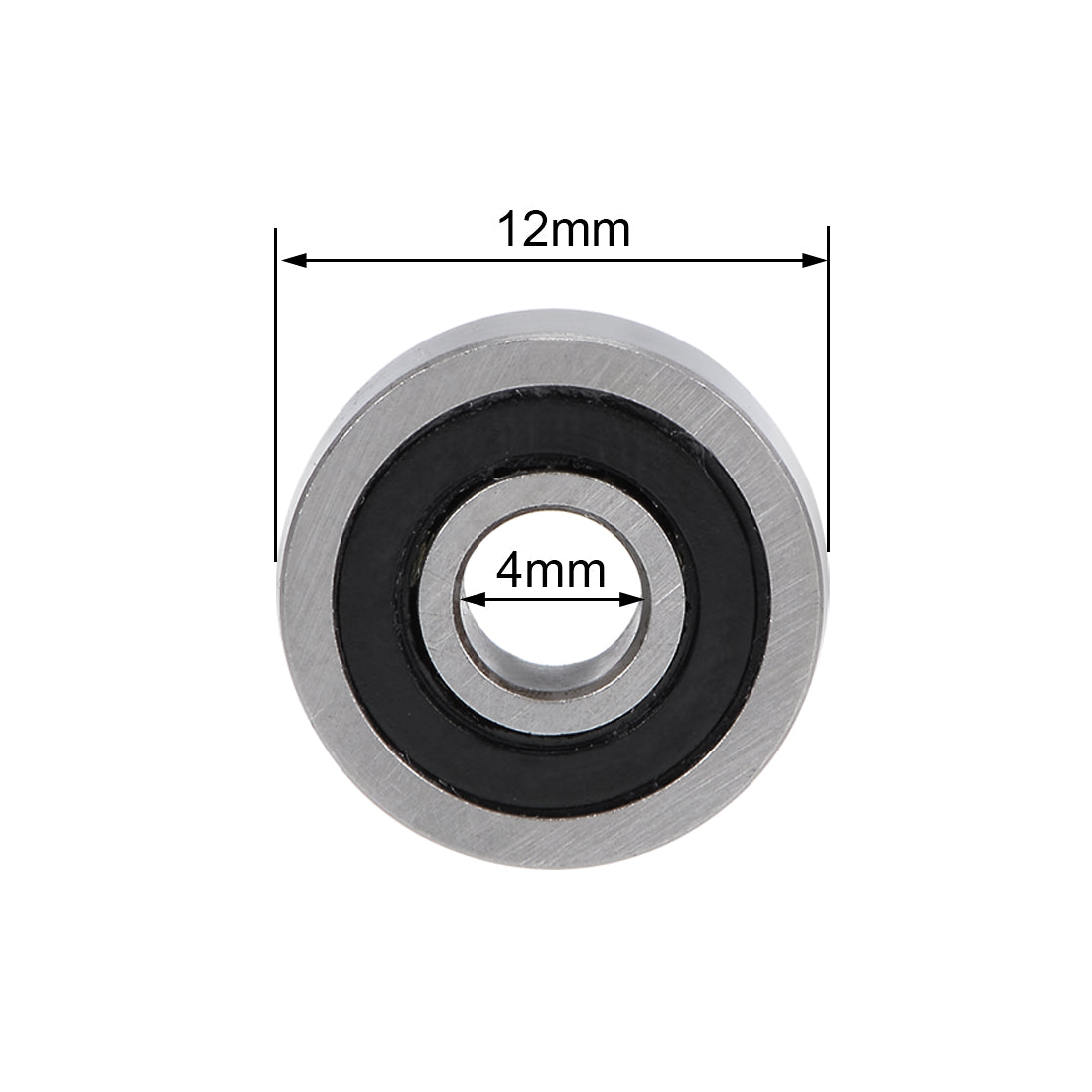 uxcell Uxcell Deep Groove Ball Bearings Z2 Double Sealed Chrome Steel Roller