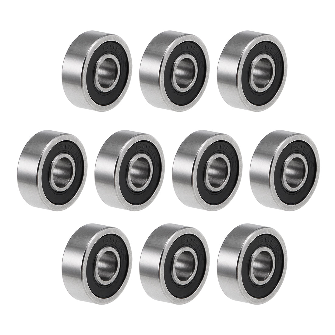 Harfington Deep Groove Ball Bearing Metric Double Shielded Chrome Steel ABEC1 Z2