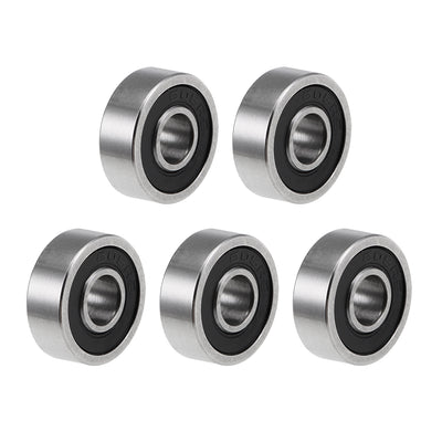 Harfington Deep Groove Ball Bearings Metric Double Sealed Chrome Steel Rollers Z2