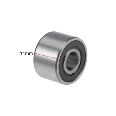 Harfington Uxcell Deep Groove Ball Bearings Z2 Double Sealed Chrome Steel Roller