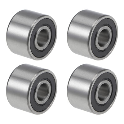 Harfington Deep Groove Ball Bearing Metric Double Seal Chrome Steel ABEC1 Z2