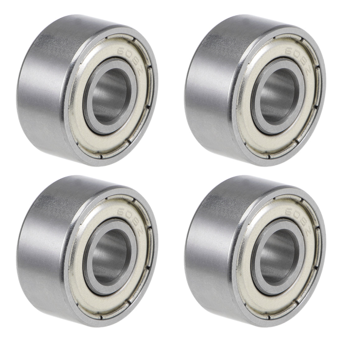 Harfington 608-10ZZ Ball Bearings Z2 8x22x10mm Double Shielded Chrome Steel 4pcs