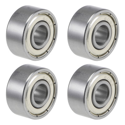 Harfington 608-10ZZ Ball Bearings Z2 8x22x10mm Double Shielded Chrome Steel 4pcs