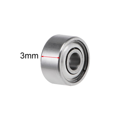 Harfington Uxcell Deep Groove Ball Bearings Metric Double Shielded Chrome Steel Roller Z2