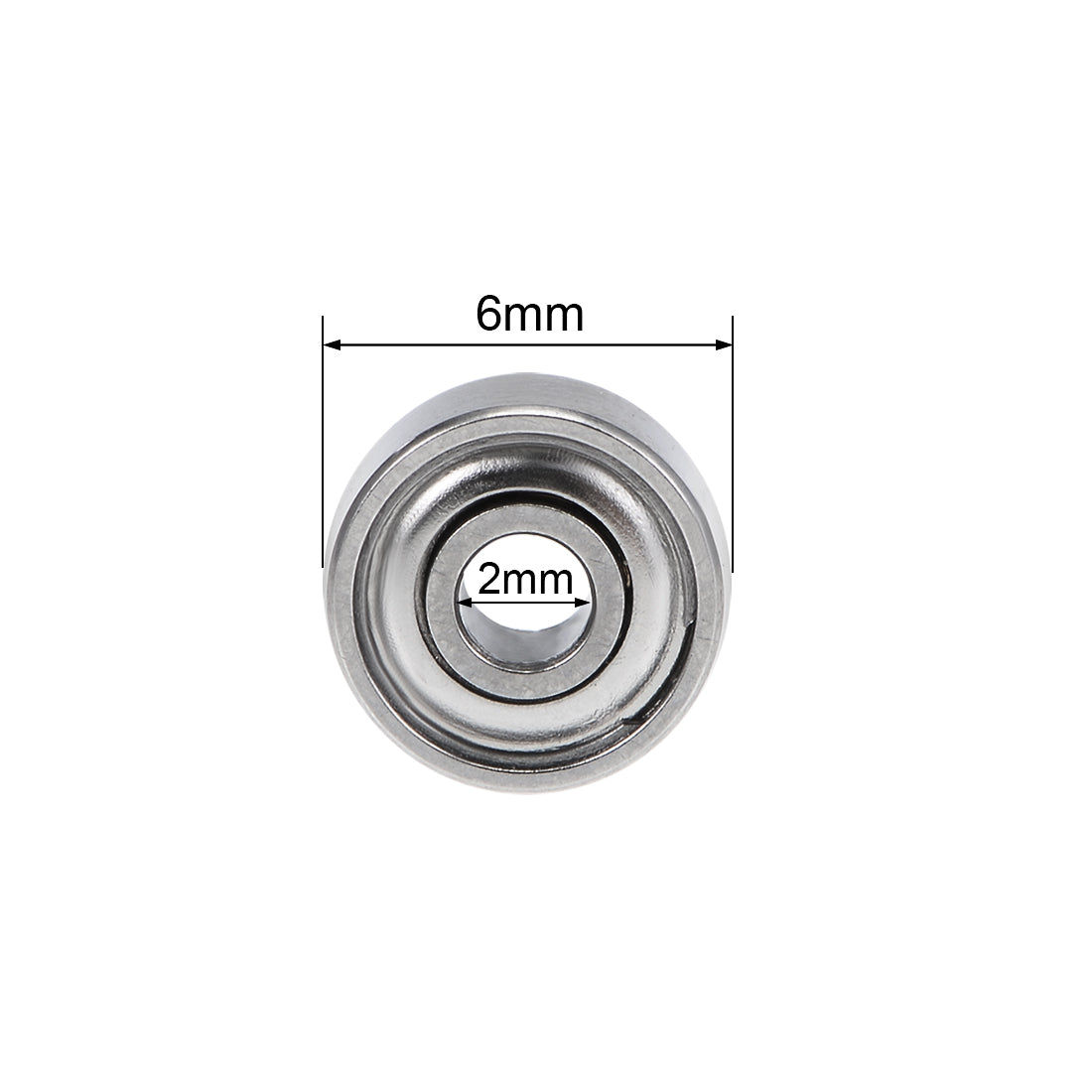 uxcell Uxcell Deep Groove Ball Bearings Metric Double Shielded Chrome Steel Roller Z2