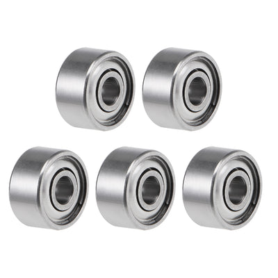 Harfington Uxcell Deep Groove Ball Bearings Metric Double Shielded Chrome Steel Roller Z2