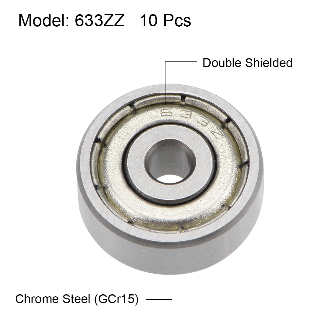 Harfington Deep Groove Ball Bearings Z2 Double Shield Chrome Steel