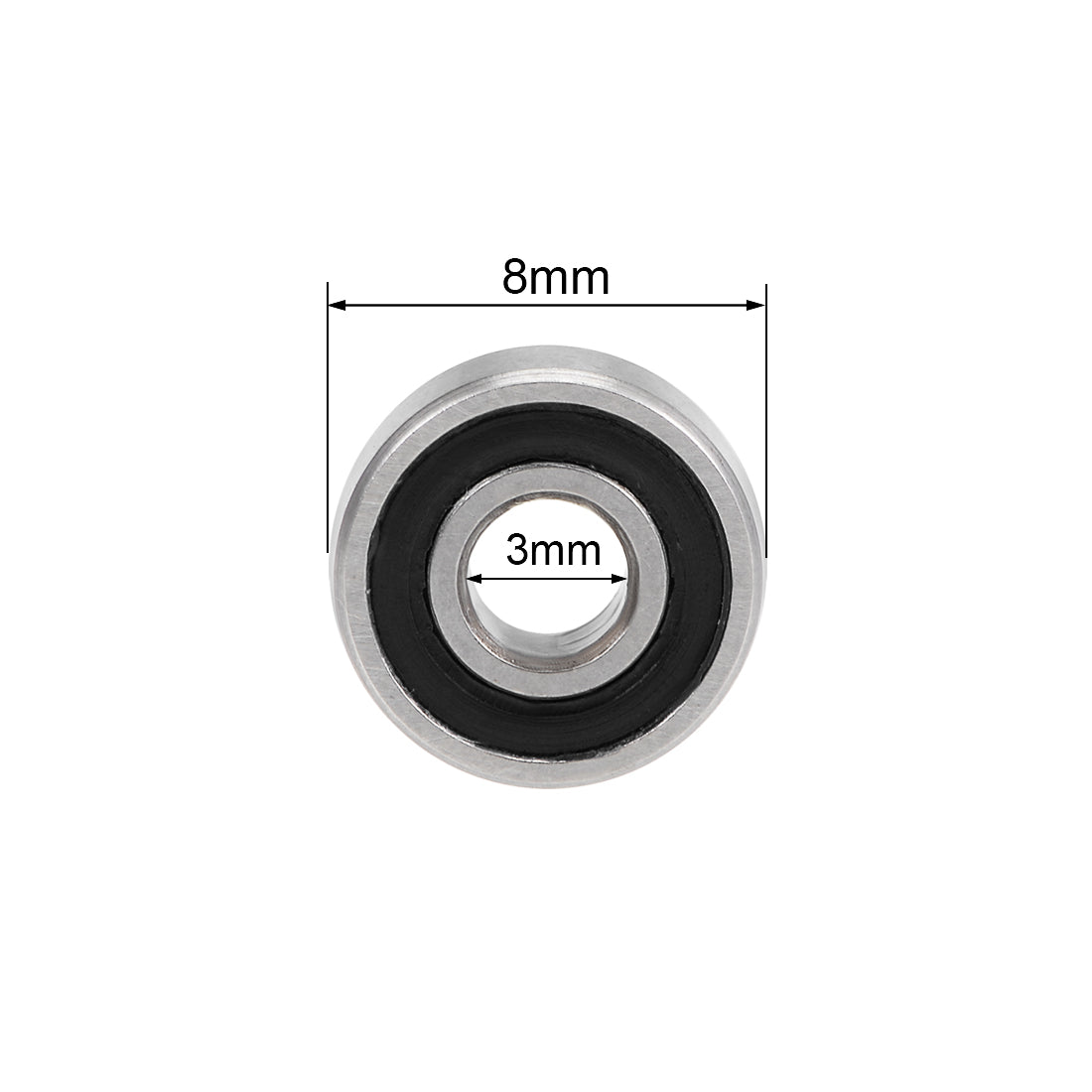 Harfington Deep Groove Ball Bearing Metric Double Shield Chrome Steel P0 Z2