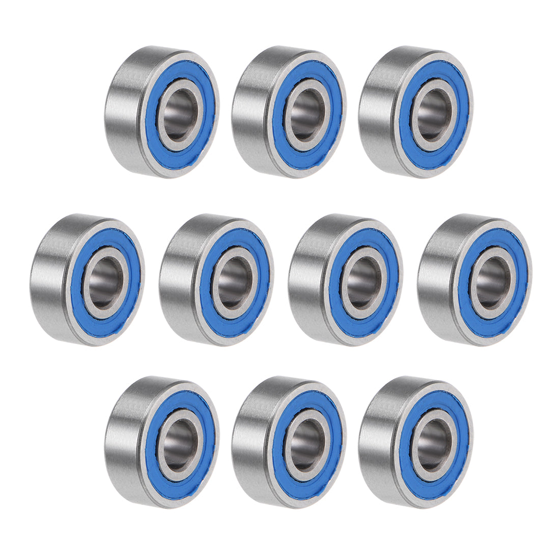 Harfington Deep Groove Ball Bearings Metric Double Seal Chrome Steel Blue P0 Z2