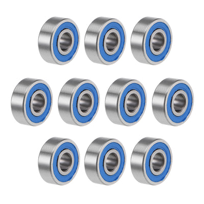 Harfington Deep Groove Ball Bearings Metric Double Seal Chrome Steel Blue P0 Z2