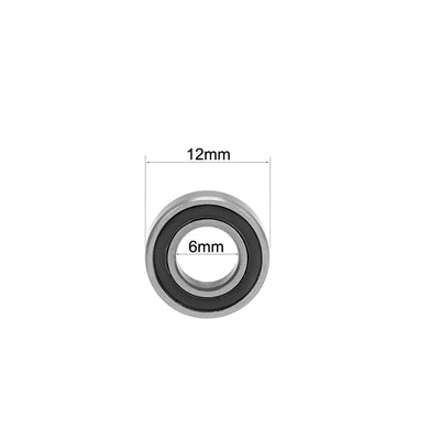 Harfington Deep Groove Ball Bearing Metric Double Shield Chrome Steel P0 Z2