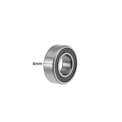 Harfington Deep Groove Ball Bearings Metric Double Sealed Chrome Steel P0 Z2 Level