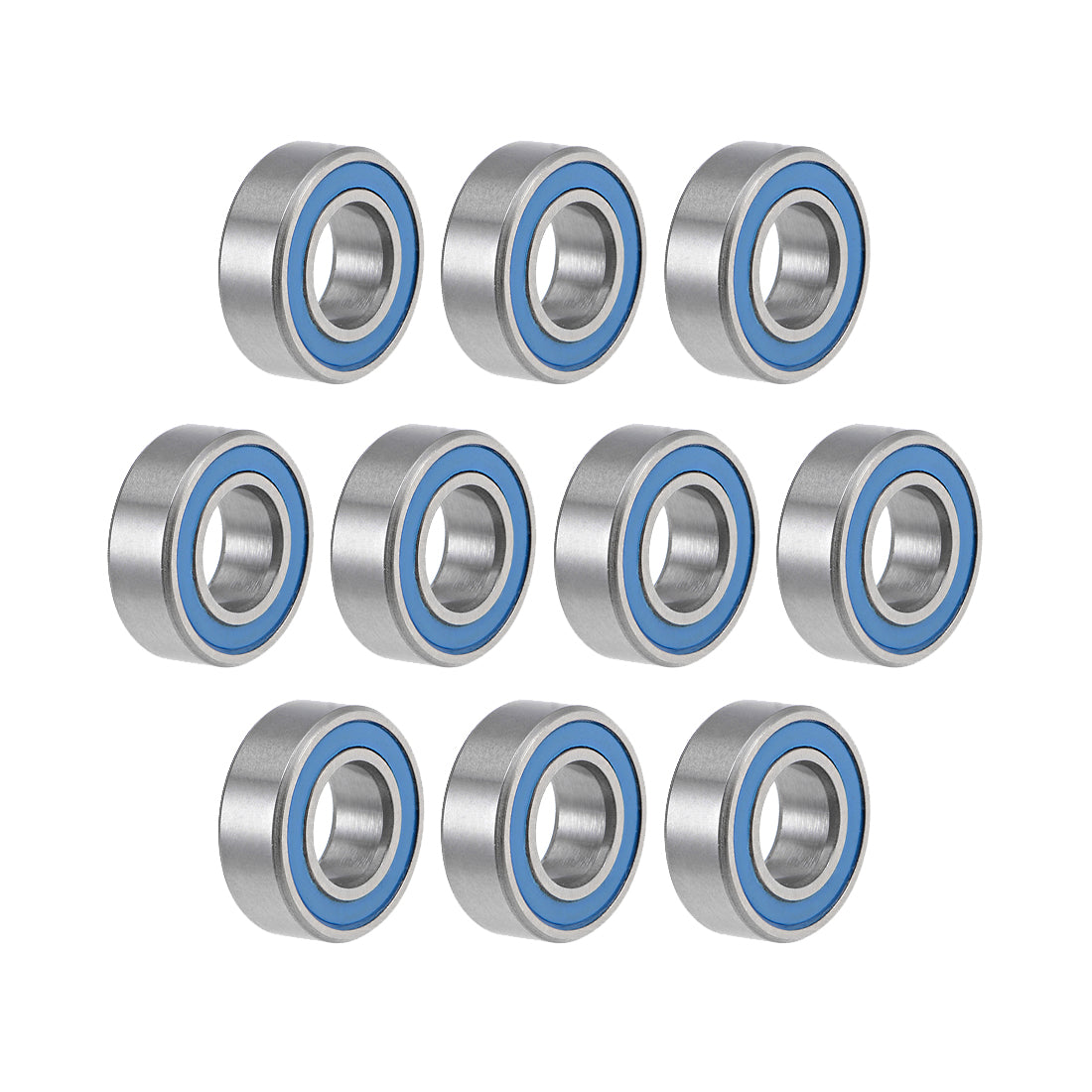 Harfington Deep Groove Ball Bearings Metric Double Seal Chrome Steel Blue P0 Z2