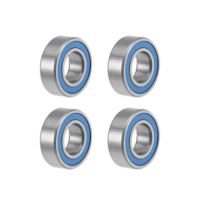 Harfington Deep Groove Ball Bearings Metric Double Sealed Chrome Steel Blue P0 Z2