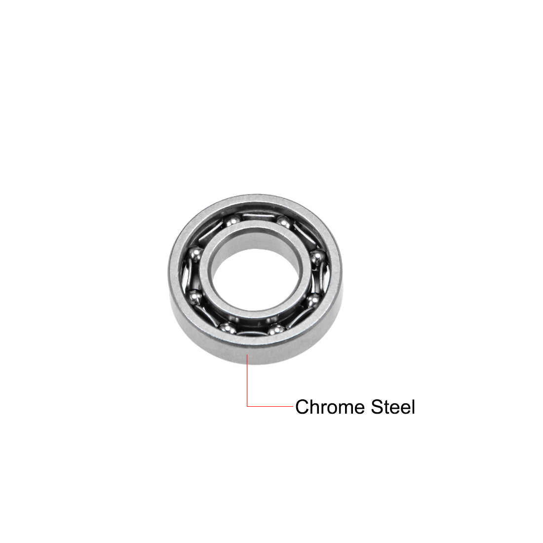Harfington Deep Groove Ball Bearings Metric Open Type Chrome Steel P0 Z2