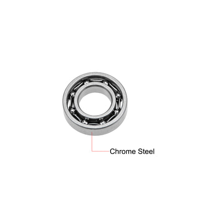 Harfington Deep Groove Ball Bearings Metric Open Type Chrome Steel P0 Z2
