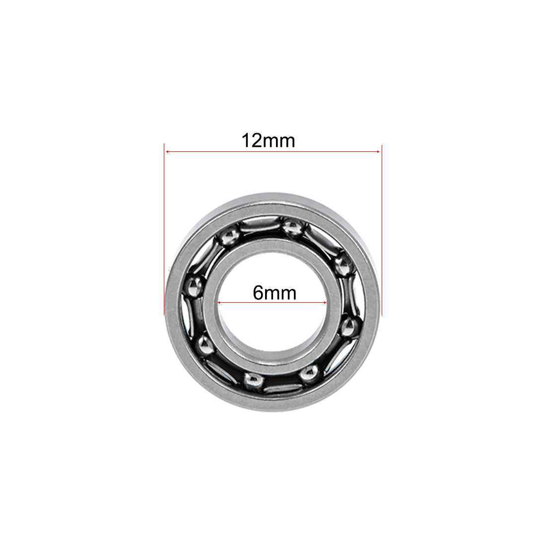 Harfington Deep Groove Ball Bearings Metric Open Type Chrome Steel P0 Z2