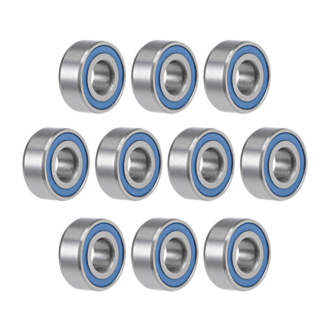 Harfington Deep Groove Ball Bearings Metric Double Seal Chrome Steel Blue P0 Z2