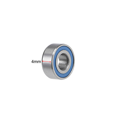 Harfington Deep Groove Ball Bearings Metric Double Sealed Chrome Steel Blue P0 Z2