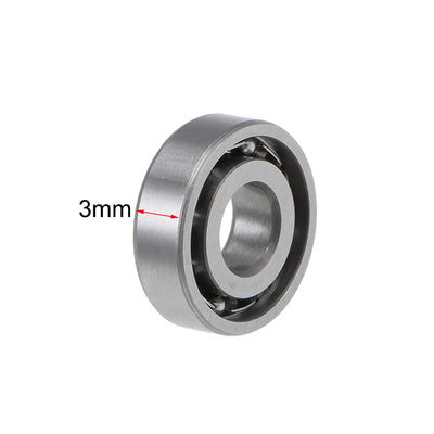 Harfington Deep Groove Ball Bearings Metric Open Type Chrome Steel ABEC1 Z2