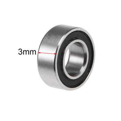 Harfington Deep Groove Ball Bearing Metric Double Shield Chrome Steel P0 Z2