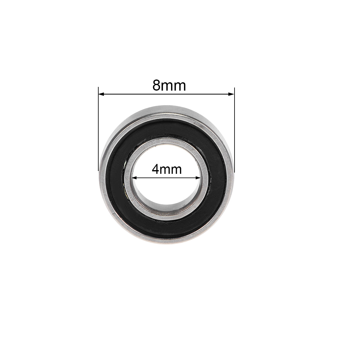 Harfington Deep Groove Ball Bearing Metric Double Shield Chrome Steel P0 Z2
