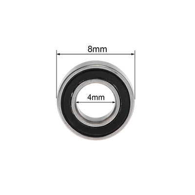 Harfington Deep Groove Ball Bearing Metric Double Shield Chrome Steel P0 Z2
