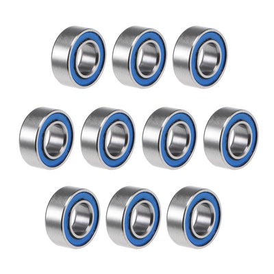 Harfington Deep Groove Ball Bearings Metric Double Seal Chrome Steel Blue P0 Z2
