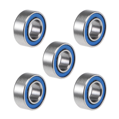 Harfington MR84-2RS Ball Bearings Z2 4x8x3mm Double Sealed Chrome Steel 5pcs