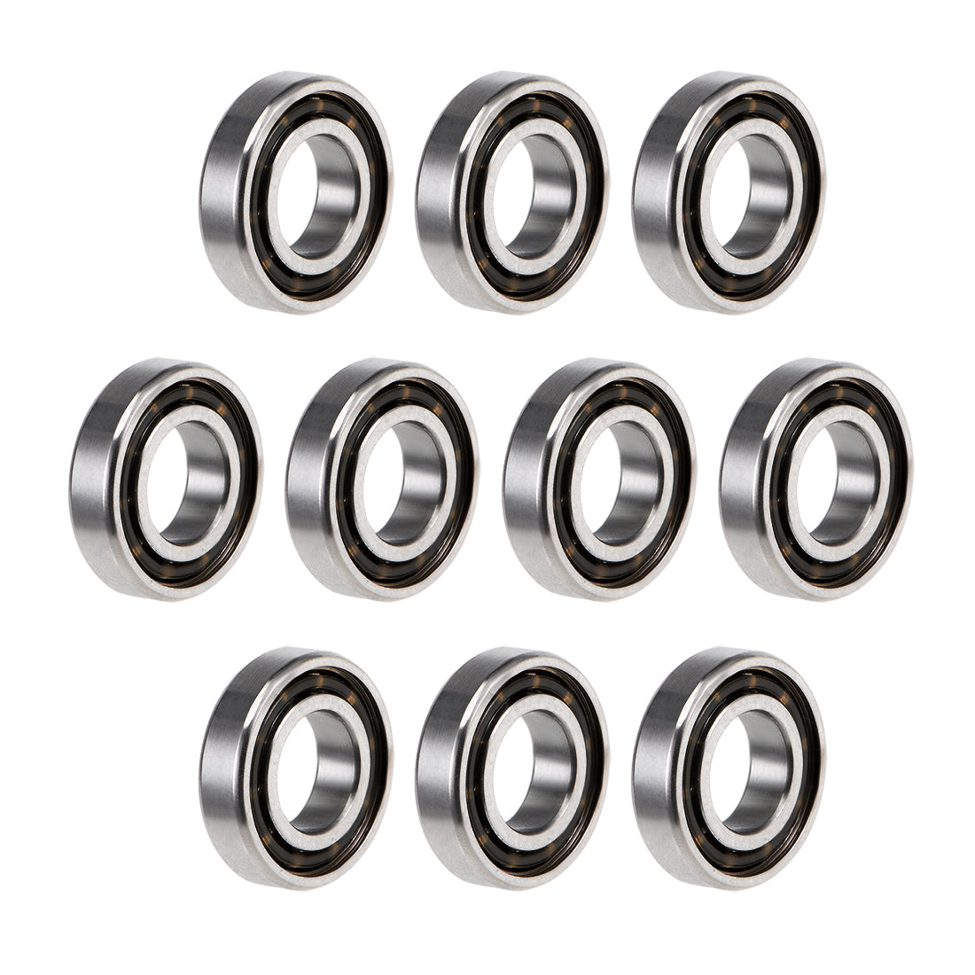Harfington MR84ZK Ball Bearings Z2 4x8x2mm Single Shielded Chrome Steel 10pcs