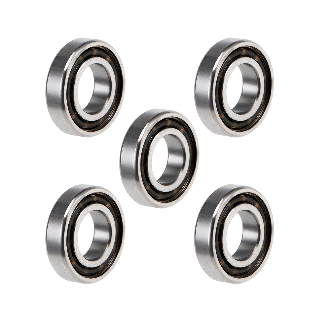 Harfington MR84ZK Ball Bearings Z2 4x8x2mm Single Shielded Chrome Steel 5pcs