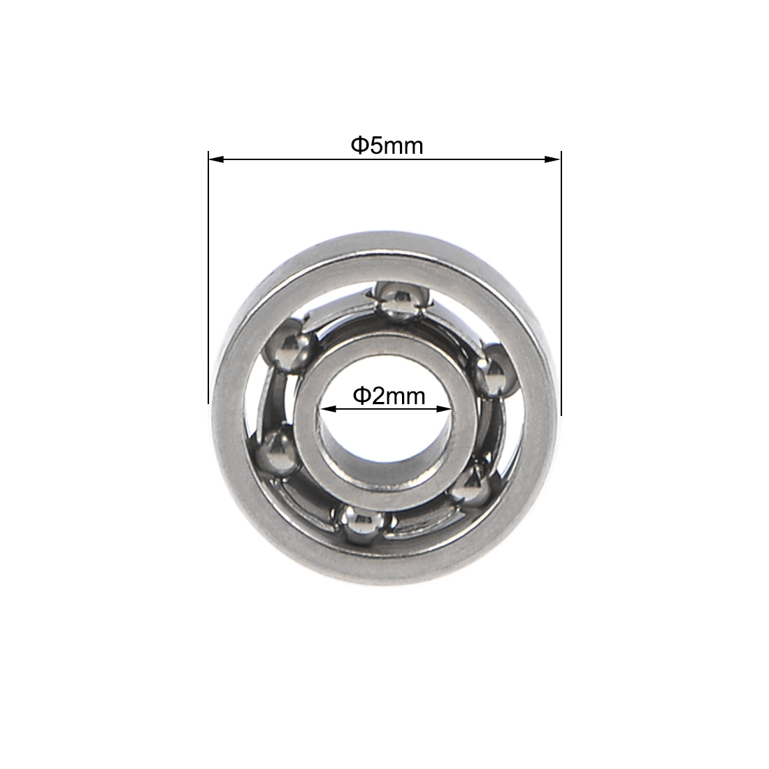 Harfington Deep Groove Ball Bearings Metric Open Type Chrome Steel P0 Z2