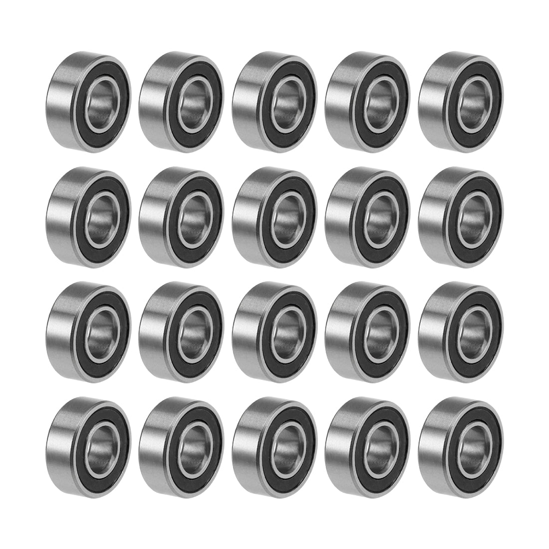 Harfington Deep Groove Ball Bearings Metric Double Sealed Chrome Steel P0 Z2 Level
