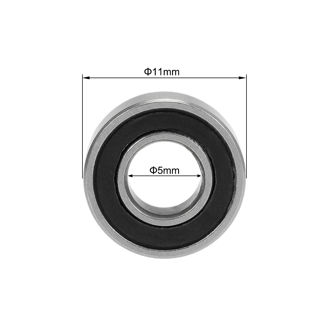 Harfington Deep Groove Ball Bearing Metric Double Shield Chrome Steel P0 Z2