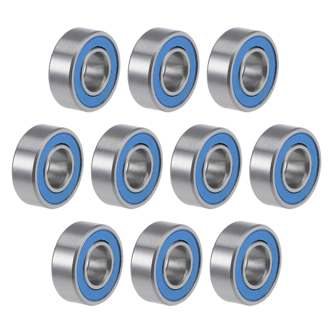 Harfington Deep Groove Ball Bearings Metric Double Seal Chrome Steel Blue P0 Z2