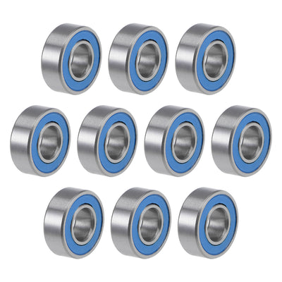 Harfington Deep Groove Ball Bearings Metric Double Seal Chrome Steel Blue P0 Z2