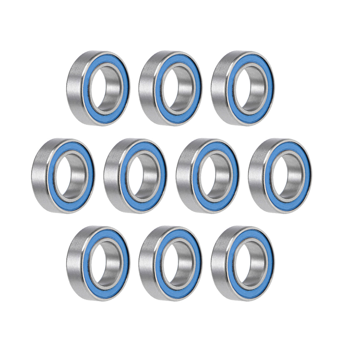 Harfington Deep Groove Ball Bearings Metric Double Seal Chrome Steel Blue P0 Z2