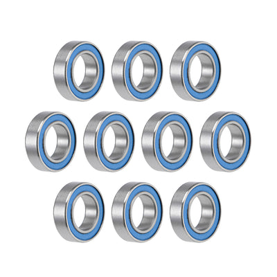Harfington Deep Groove Ball Bearings Metric Double Seal Chrome Steel Blue P0 Z2