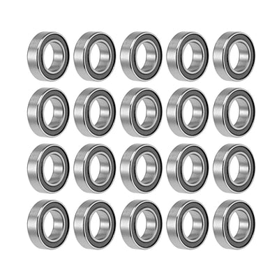 Harfington Deep Groove Ball Bearings Metric Double Sealed Chrome Steel P0 Z2 Level