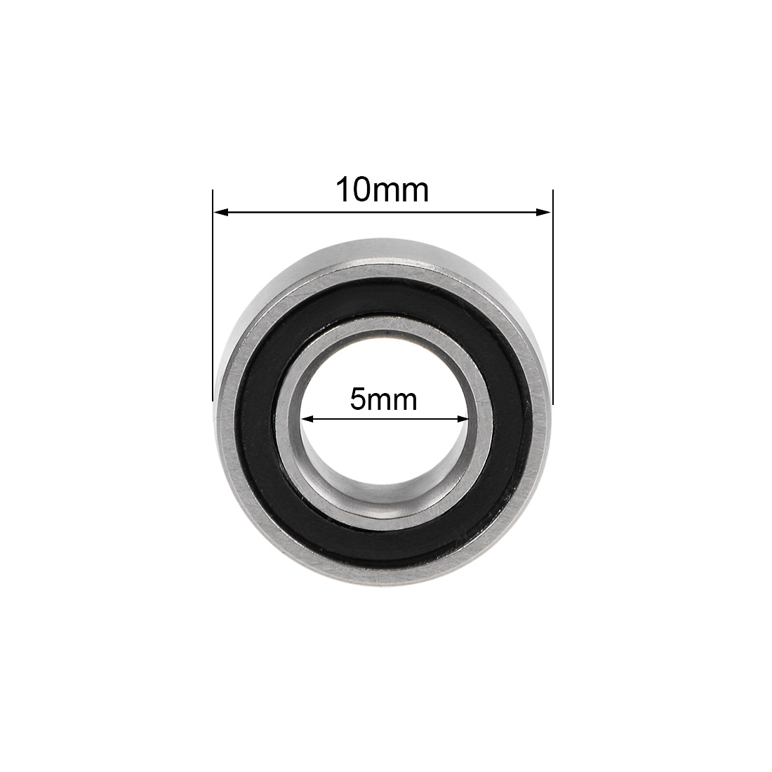 Harfington Deep Groove Ball Bearing Metric Double Shield Chrome Steel P0 Z2