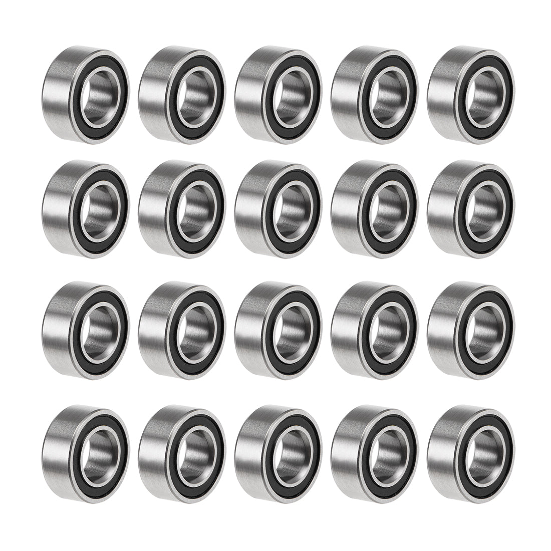 Harfington Deep Groove Ball Bearings Metric Double Sealed Chrome Steel P0 Z2 Level