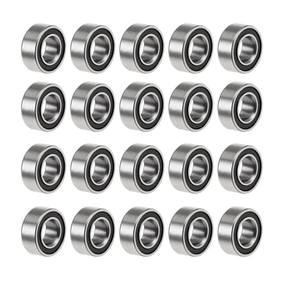 Harfington Deep Groove Ball Bearings Metric Double Sealed Chrome Steel P0 Z2 Level