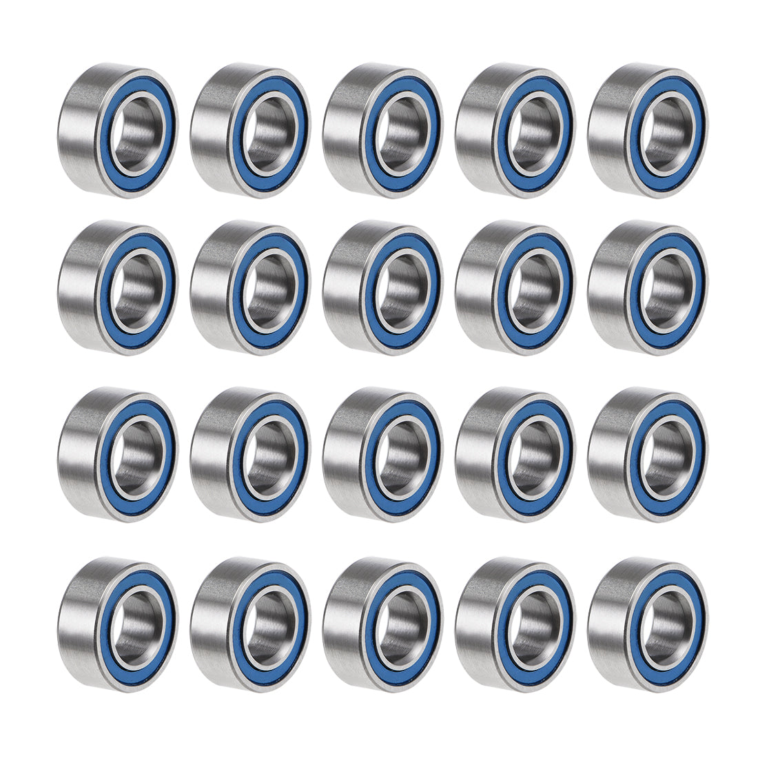 Harfington Deep Groove Ball Bearings Metric Double Seal Chrome Steel P0 Z2
