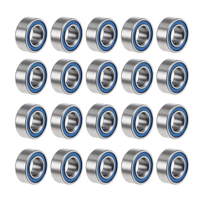 Harfington Deep Groove Ball Bearings Metric Double Seal Chrome Steel P0 Z2
