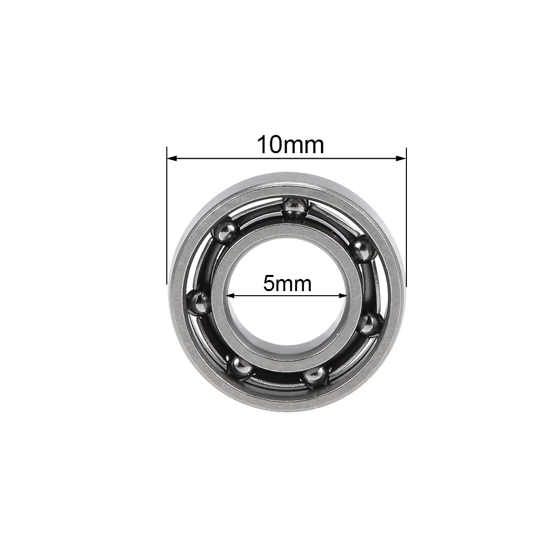 Harfington Deep Groove Ball Bearings Metric Open Type Chrome Steel P0 Z2