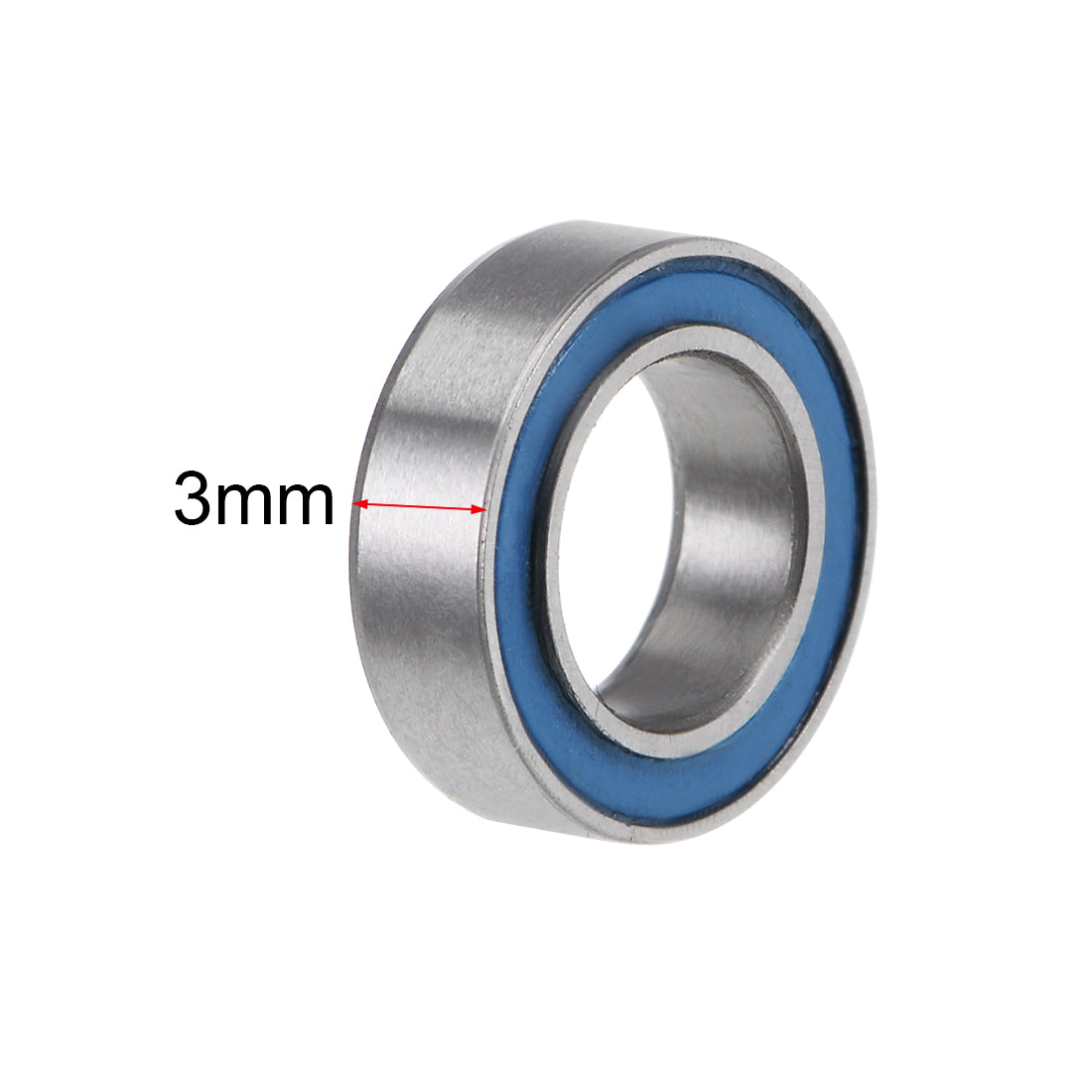 Harfington Deep Groove Ball Bearings Metric Double Seal Chrome Steel Blue P0 Z2